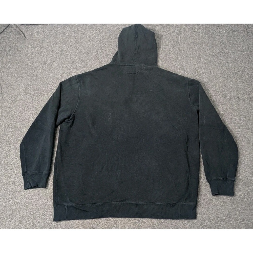 Polo Ralph Lauren Hoodie Men's 2XLT Black P-Patch Logo Full Zip Gothic‎ Goth - Picture 2 of 16